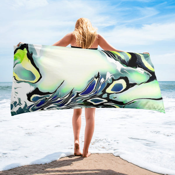wicked print beach towel
