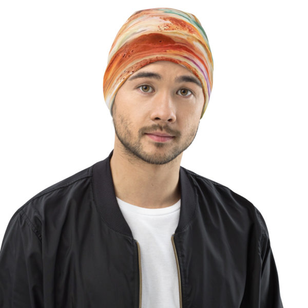 harvest all over print beanie