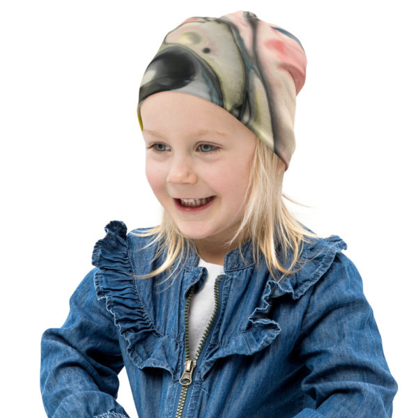 gumballs print kids beanie