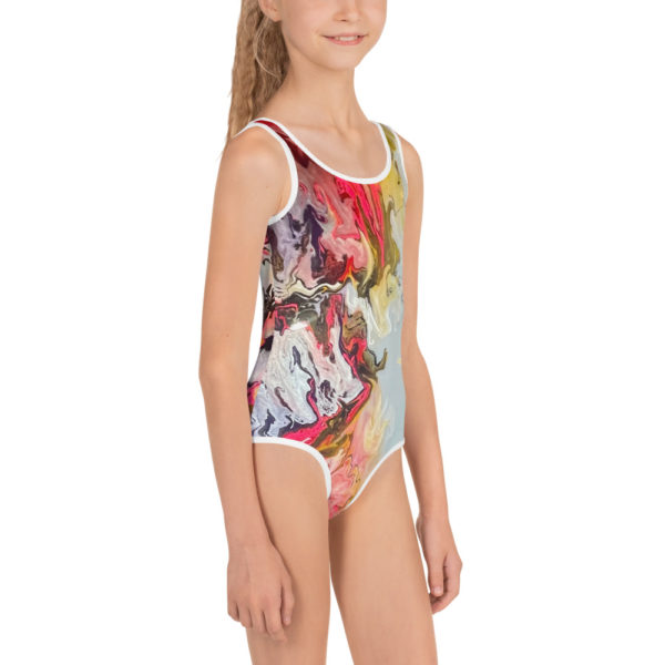 shine on print kids swimsuit